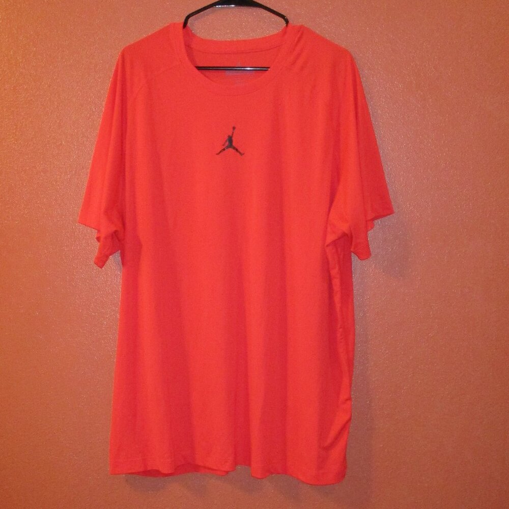 Jordan Shirt Training Dri Fit Woman 3X Large Red Black Outdoor Gym Fitness Shirt